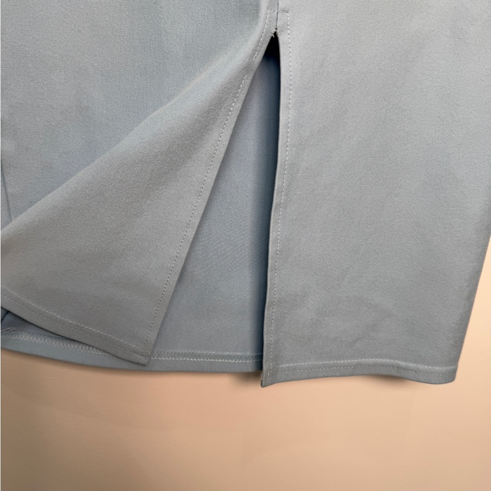 Elegant Blue Pencil Skirt - Picture 5 of 7